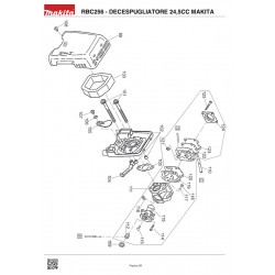 Makita Spare Parts for Bruschcutter RBC256