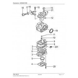 Tanaka Spare Parts for Engine Brush Cutter TBC 340 PF