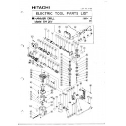 Hitachi Spare Parts for Demolition Hammer DH20V