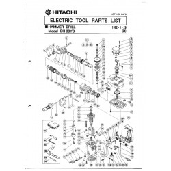 Hitachi Spare Parts for Hammer Drill DH38YB