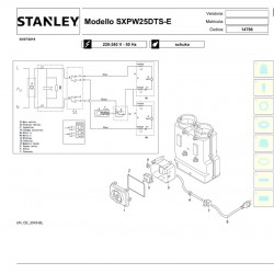 Stanley Spare Parts for Pressure Washer SXPW25DTS-E