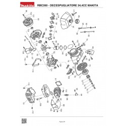 Ricambi Makita per Decespugliatore 34,4CC RBC350