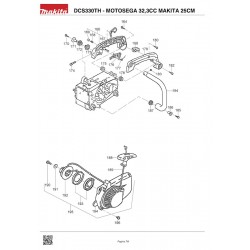 Makita Spare Parts for Chainsaw DCS330TH