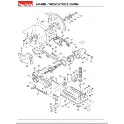 Makita Spare Parts for CUT-OFF Machine 2414NB