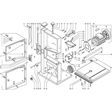 Metabo Spare Parts for Band Saw BAS 250 0090025007 10