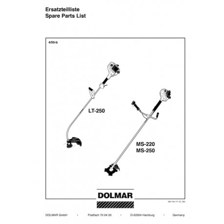 Dolmar Spare Parts for Grass Trimmer MS-250