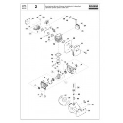 Dolmar Spare Parts for Grass Trimmer LT-250