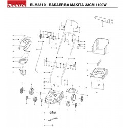Makita Spare Parts for Lawn Mower 33CM ELM3310