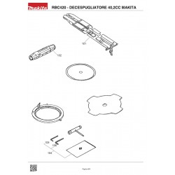 Makita Spare Parts for BruschCutter RBC420