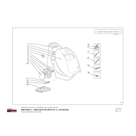 Lavor Original Parts for Pressure Cleaner HOT130 - 8.617.0015-1