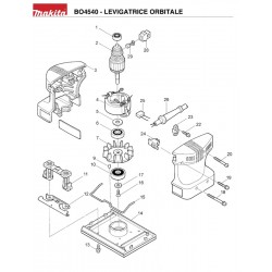 Makita Spare Parts for Orbital Sander BO4540