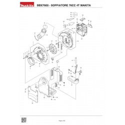 Makita Spare Parts for Petrol Blower BBX7600