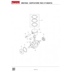 Ricambi Makita per Soffiatore a Benzina BBX7600
