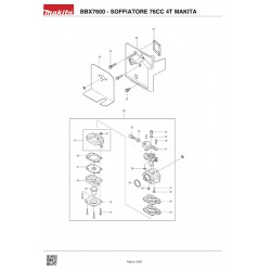Makita Spare Parts for Petrol Blower BBX7600