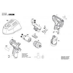 Bosch Spare Parts for Cordless Drill Driver GSR 10,8 V-LI