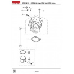 Makita Spare Parts for Chainsaw DCS52/45