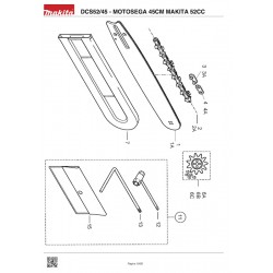 Makita Spare Parts for Chainsaw DCS52/45