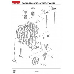Makita Spare Parts for Brusch Cutter EM4341