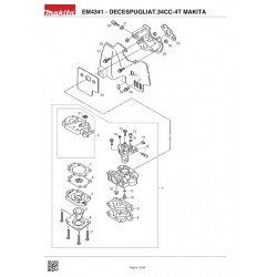 Makita Spare Parts for Brusch Cutter EM4341