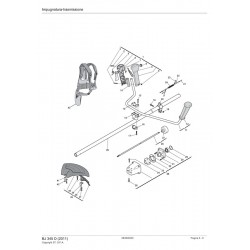 Alpina Spare Parts for Brushcutter BJ 345 D (2011)