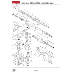 Makita Spare Parts for Demolition Hammer HM1100C