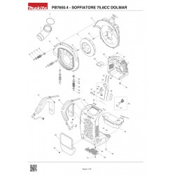 Dolmar Spare Parts for Back Pack Blower PB7650.4
