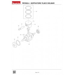 Ricambi Dolmar per Soffiatore 75,6CC PB7650.4