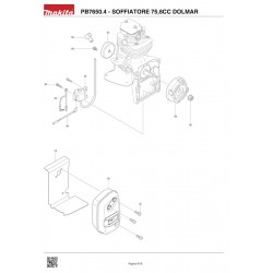 Dolmar Spare Parts for Back Pack Blower PB7650.4