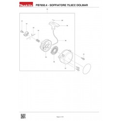 Dolmar Spare Parts for Back Pack Blower PB7650.4