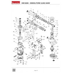Makita Spare Parts for Demolition Hammer HM1200K