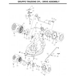 Ama Spare Parts for Petrol Lawnmower 4 speeds R4W53B