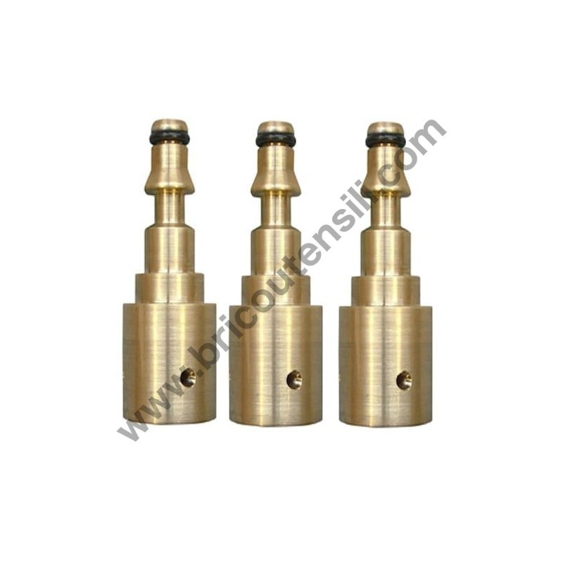 Kit Accessori Idropulitrice NUZAMAS – Raccordi M14 E Ugello Regolabile – Ottone E Acciaio Inox