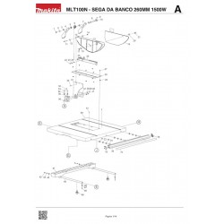 Ricambi Makita per Sega da Banco MLT100N