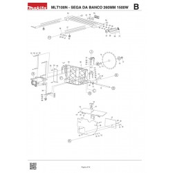 Makita Spare Parts for Table Saw MLT100N