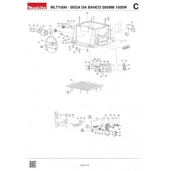 Ricambi Makita per Sega da Banco MLT100N