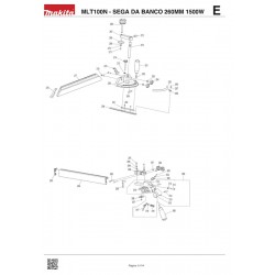 Makita Spare Parts for Table Saw MLT100N