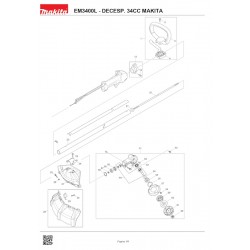 Makita Spare Parts for Brushcutter EM3400L
