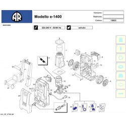Ricambi per Idropulitrice Annovi & Reverberi AR e-1400