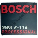 Manufacturer's Nameplate for Grinder Bosch GWS 6-115