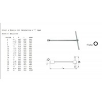 Socket wrenches with handle "T" Usag