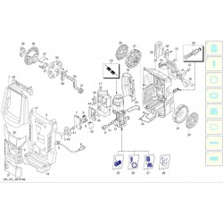 Annovi Reverberi Parts for Washer Twin-Flow 2.M - 15018 - Drawing