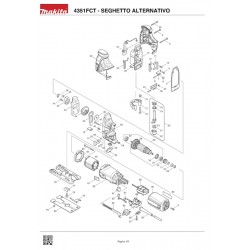 Makita Spare Parts for Jigsaw 4351FCT