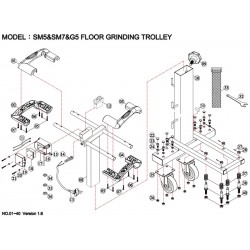 Trolley per Smerigliatrici per Cemento SM5 - SM7 - G5
