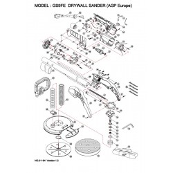 AGP Europe Spare Parts for Drywall Sander GS9FE