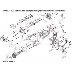 Ricambi per Carotatrice AGP Europe DM2