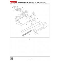 Makita Spare Parts for Telescopic Pole Saw EY2650H