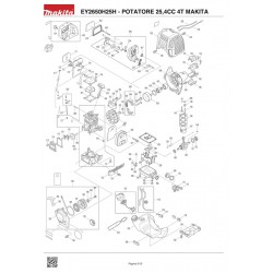 Makita Spare Parts for Telescopic Pole Saw EY2650H
