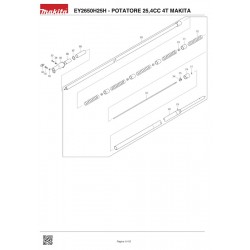 Makita Spare Parts for Telescopic Pole Saw EY2650H