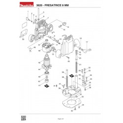 Ricambi Makita per Fresatrice 3620