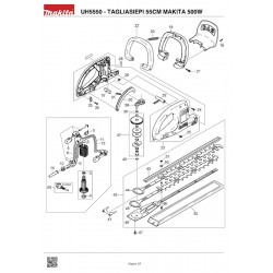 Makita Spare Parts for Electric Hedge Trimmer UH5 UH5550